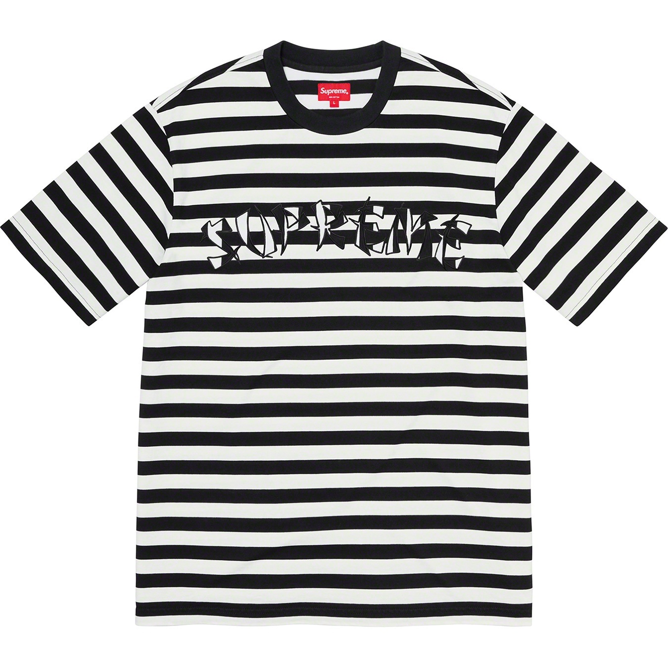 Stripe Appliqué S/S Top view 6